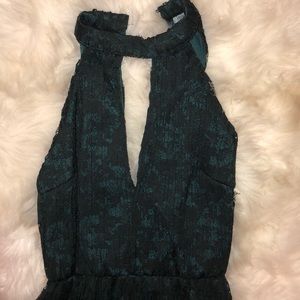 dark green romper